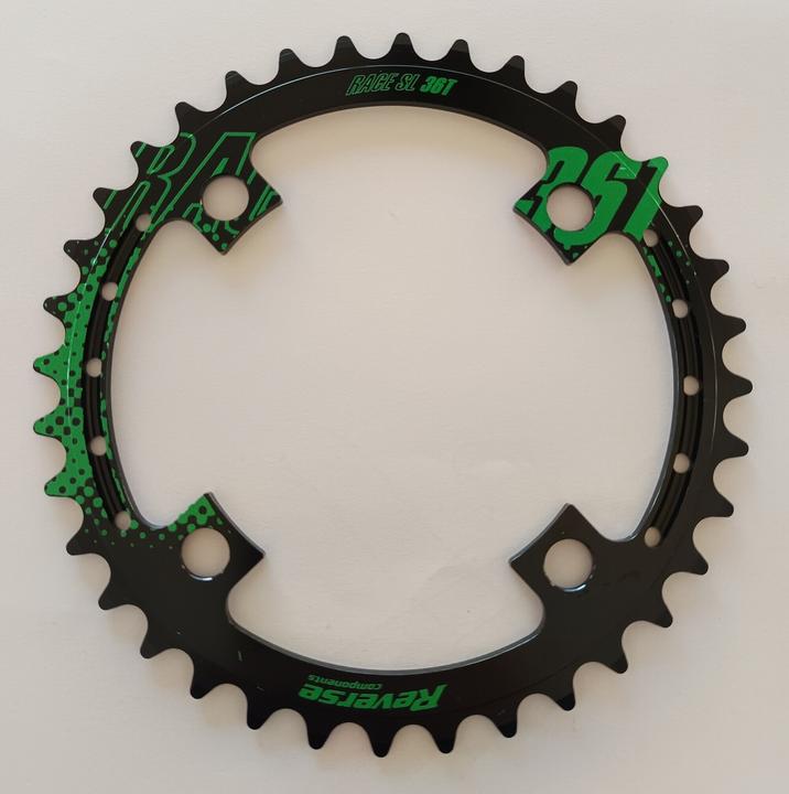 Image du produit Reverse Chainring "Style" 36T 104mm black/green (36)