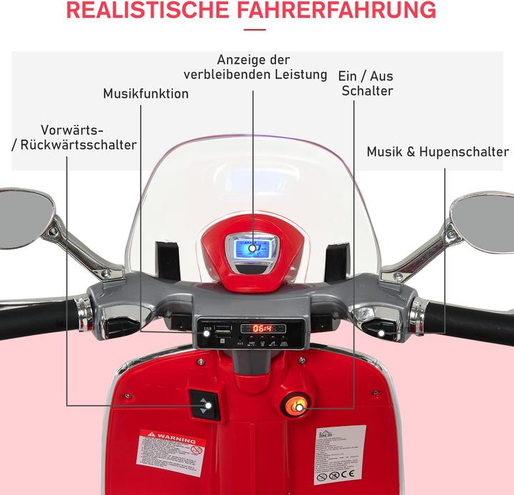 Actual product image Homcom Children's motorbike (6 V)