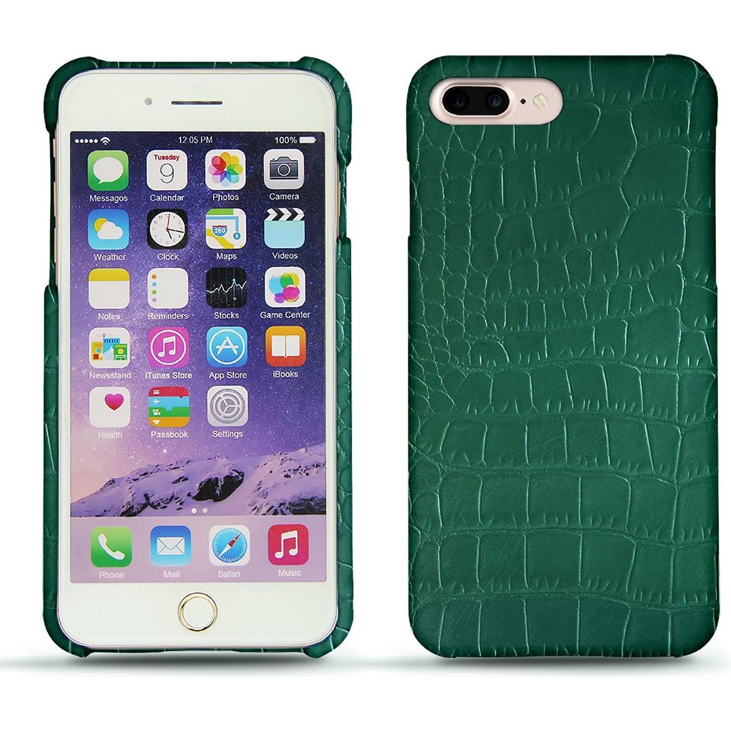 Noreve Lederschutzhülle (Apple iPhone 7 Plus), Smartphone Hülle, Grün