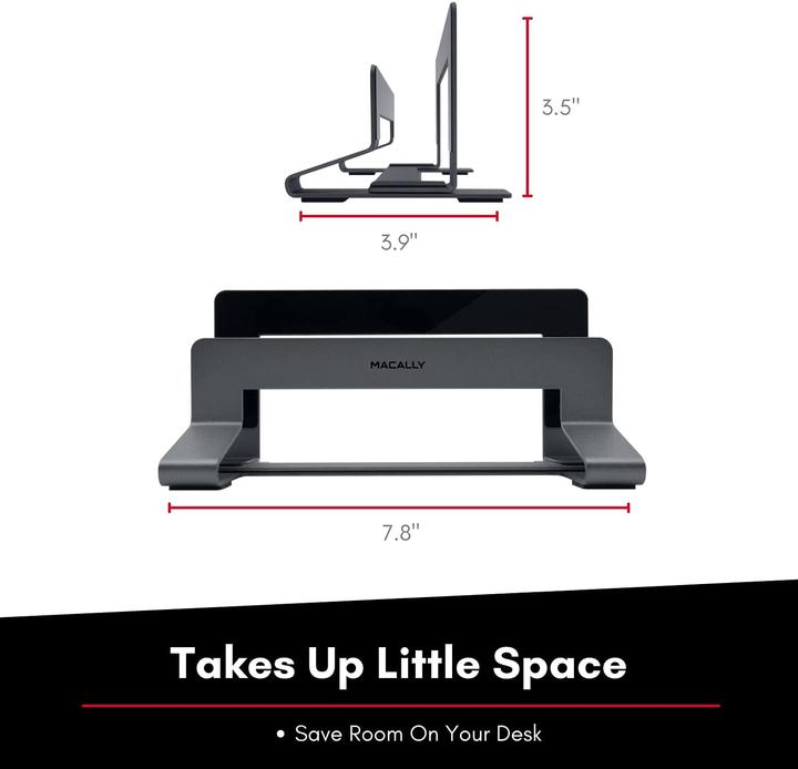 Actual product image Macally Vertical Laptop Stand