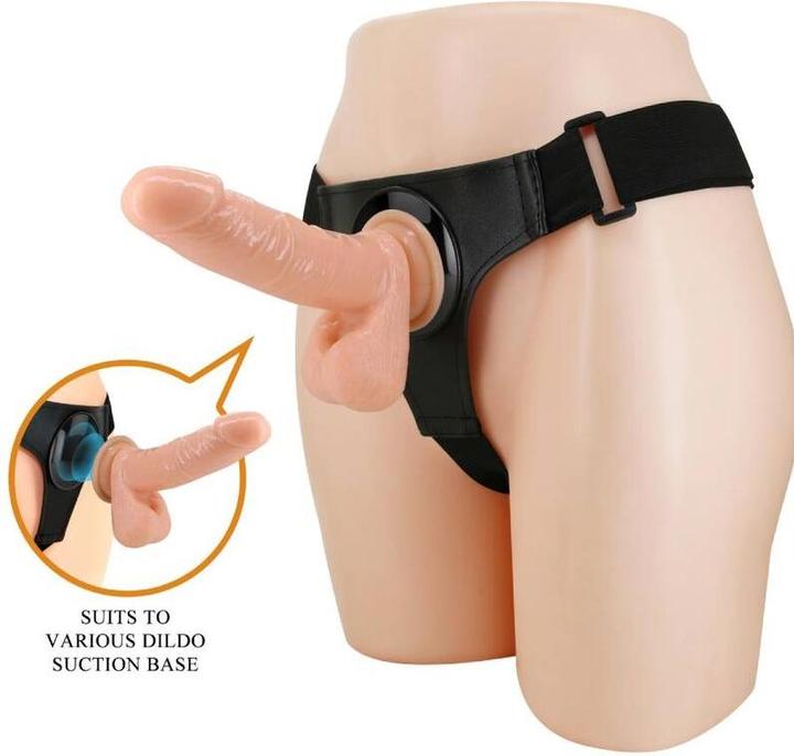 Produktbild Pretty Love Harness Briefs Universal Harness Mit Dildo Tom 20 cm Natur