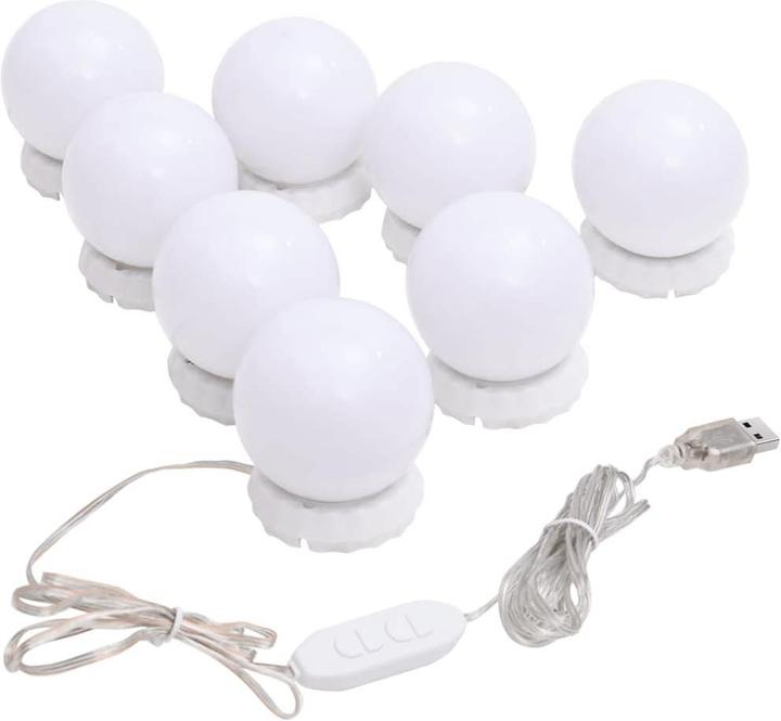 Produktbild vidaXL Wandspiegel mit LED-Leuchte (30 cm)