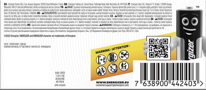 Produktbild Energizer Power Alkaline Micro-Batterien (40 Stk., AAA)