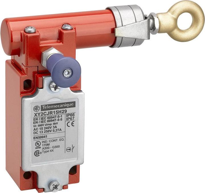 TE Sensors Rope Pull Switch, RH, ISO M20, 2NC 1NO