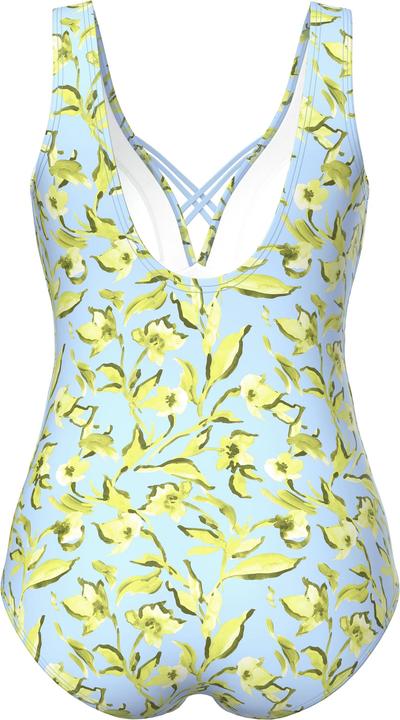 Produktbild Ulla Popken Badeanzug, Blüten, Softcups, Zierbänder, recycelt (50)