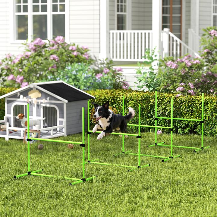 Immagine prodotto PawHut Agility Set Hunde Kunststoff Grün (Destrezza)