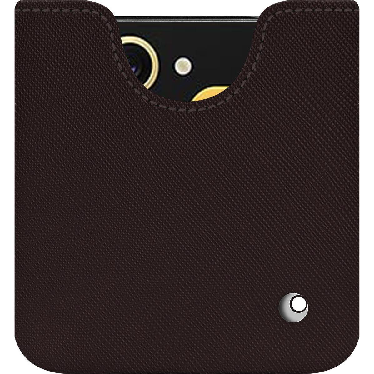 Thumbnail - Noreve Lederschutzhülle (Samsung Galaxy Z Flip6), Smartphone Hülle, Braun