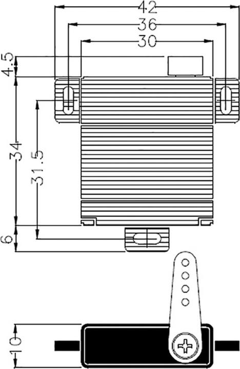 Produktbild Hitec Midi-Servo HS-125MG Analog-Ser
