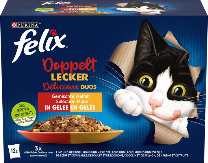 Actual product image Felix Twice as tasty (Adult, 12 pcs., 1020 g)
