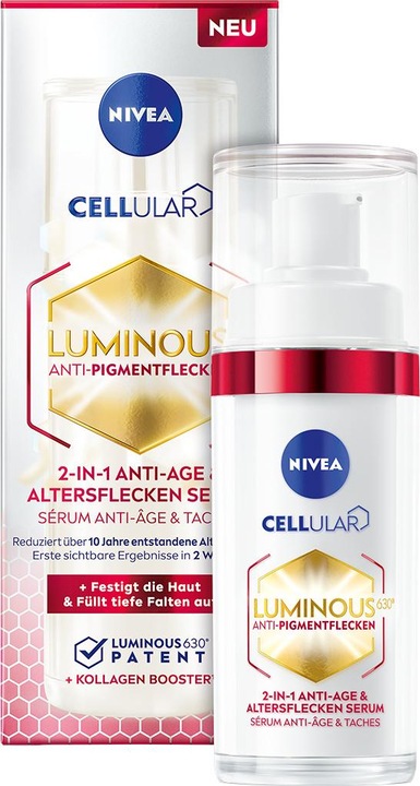 Actual product image NIVEA Cellular Luminous630 2in1 Anti-Age & Age Spot Serum (30 ml)
