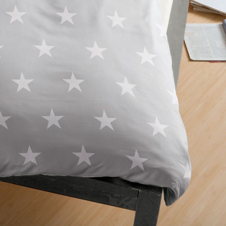Produktbild BettwarenShop Stars silber (Duvetbezug, 200 x 200 cm)