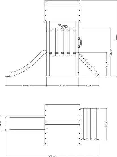 Image du produit Wickey Kletterturm für Kleinkinder My First Stilthouse 1
