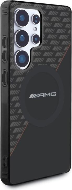 Produktbild Mercedes AMG Double Layer Rhombs MagSafe Case for Samsung Galaxy S25 Ultra - Black/Red (Samsung Galaxy S25 Ultra)