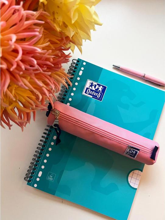 Actual product image Oxford Kangoo Pencil Case Round Pink