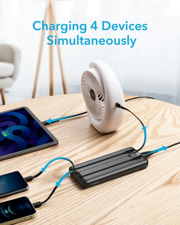 Immagine prodotto Veger C20 Powerbank con cavo - 20'000mAh (20000 mAh, 10 W, 77 Wh)