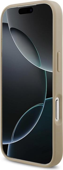 Actual product image Lacoste Petit Pique Lacquer Logo MagSafe case for iPhone 17 Pro taupe (Apple iPhone 17 Pro)