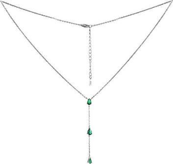 Immagine prodotto Silvego Collana Gryn in argento con zirconi verdi MSS1023NG