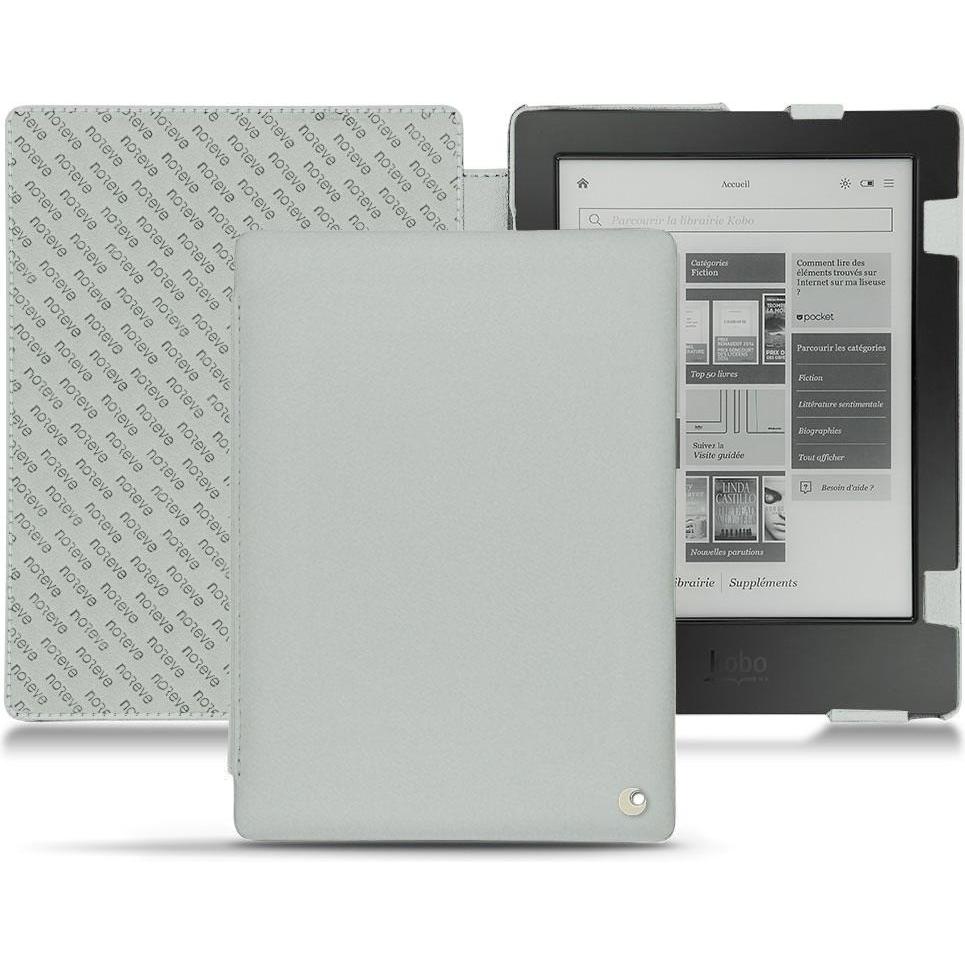 Thumbnail - Noreve Lederschutzhülle horizontal (Aura H2O), Tablet Hülle, Grau
