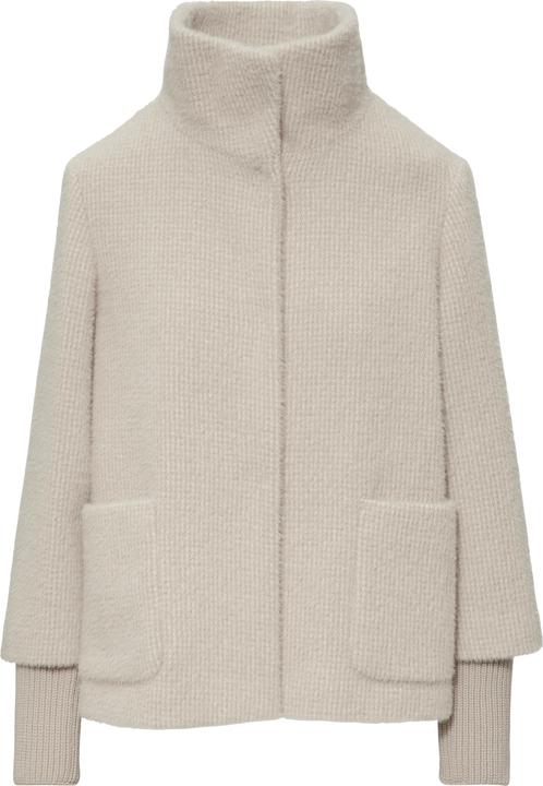 Produktbild S.Oliver Outdoor-Jacke Flauschige Jacke mit Strickbündchen am Ärmel