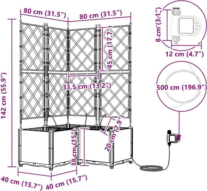 Produktbild vidaXL Garten-Pflanzgefäss