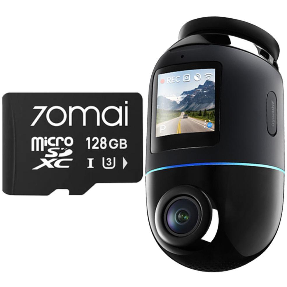 70mai Videoregistratore Omni X800 4K Czarny + karta SD 128GB, Dashcam