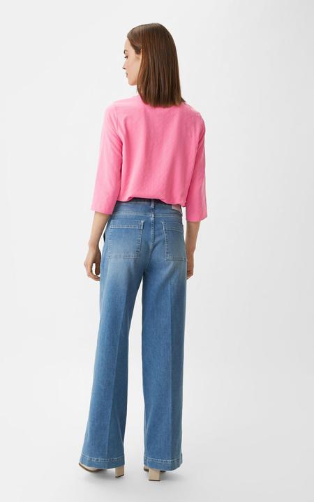 Image du produit Comma Bluse Bluse mit 3/4-Ärmeln und Strukturmuster (44)