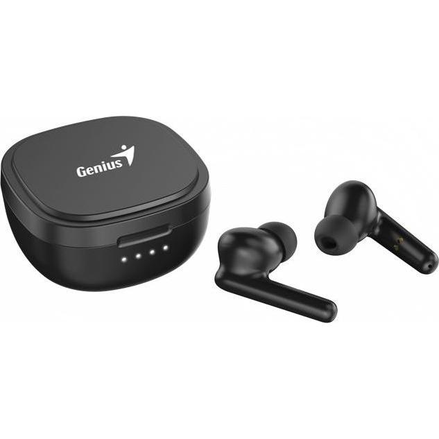 Thumbnail - Genius HS-M910BT Mikrofon, Mikrofon, Spurwechsler, Schwarz, 2.0, Ladeetui, Sporttyp USB-C (4 h, Kabellos), Kopfhörer, Sc...