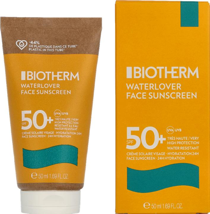 Productafbeelding Biotherm Waterlover Crème Solaire Anti-Âge SPF50 Crème (Zonnecrème gezicht, SPF 50+, 50 ml)