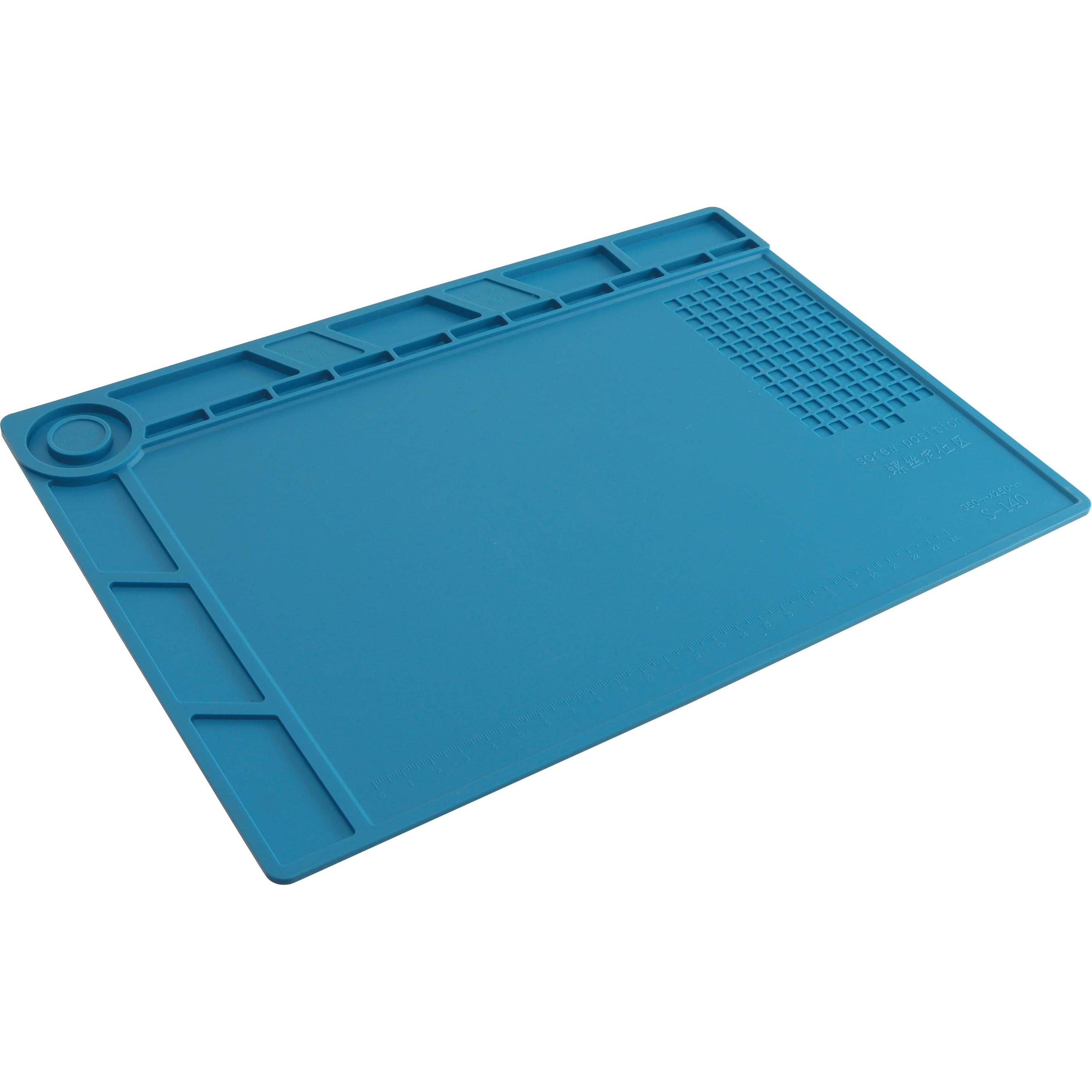 Daytools Silikon-Lötmatte S-140, 35x25 cm, blau, Lötgerät Zubehör, Blau