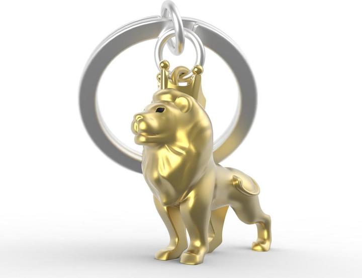 Actual product image Metalmorphose Lion keyring pendant