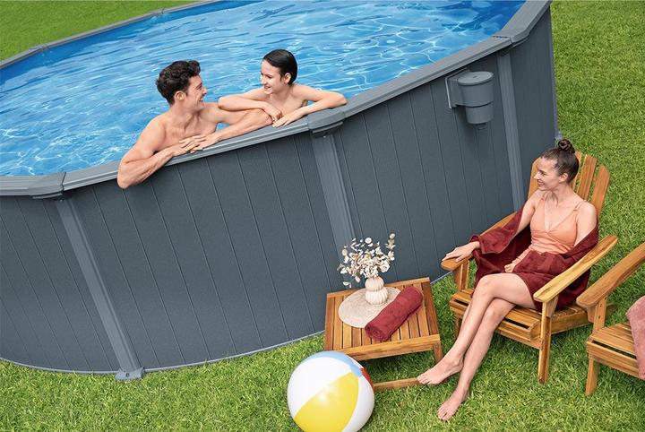 Immagine prodotto Bestway Set piscina fuori terra rotonda Hydrium - 5,49 m x 1,32 m (Ø 549 x 132 cm)