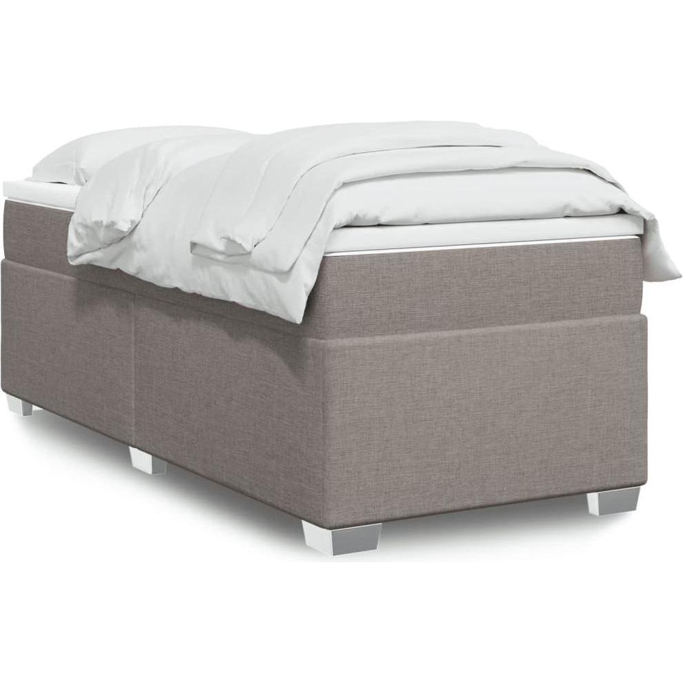 VidaXL, Bett, Bo x springbett mit Matratze 90 x 200 cm Stoff (90 x 200 cm)