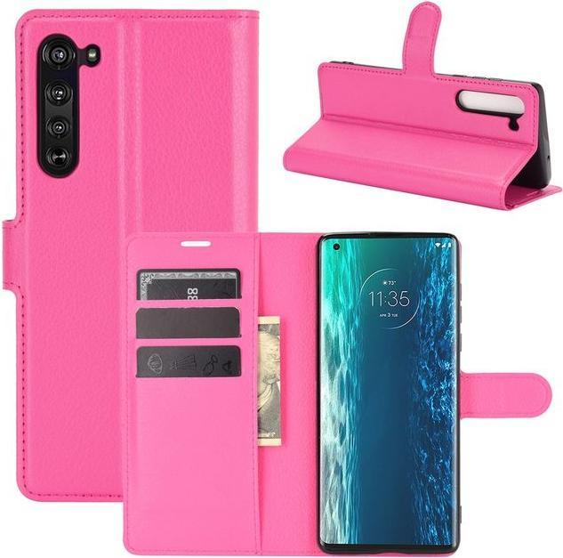 Produktbild MU Classic Litchi Leder Bookcover Series (Motorola Edge)