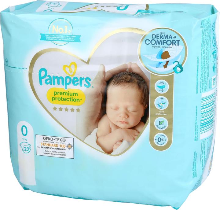 Image du produit Pampers Nouveau bébé Micro (Taille 0, Pack, 22 pcs)
