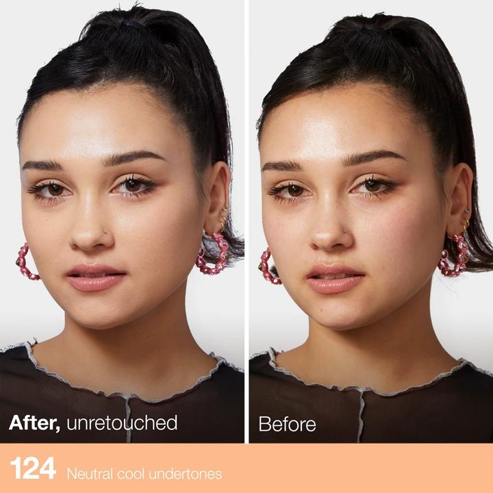 Actual product image Maybelline New York Fit me! Matte&Poreless (124 Soft Sand)