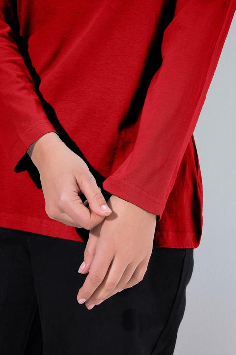 Produktbild Ulla Popken Shirt, Slim, Rundhalsausschnitt, Langarm (62)
