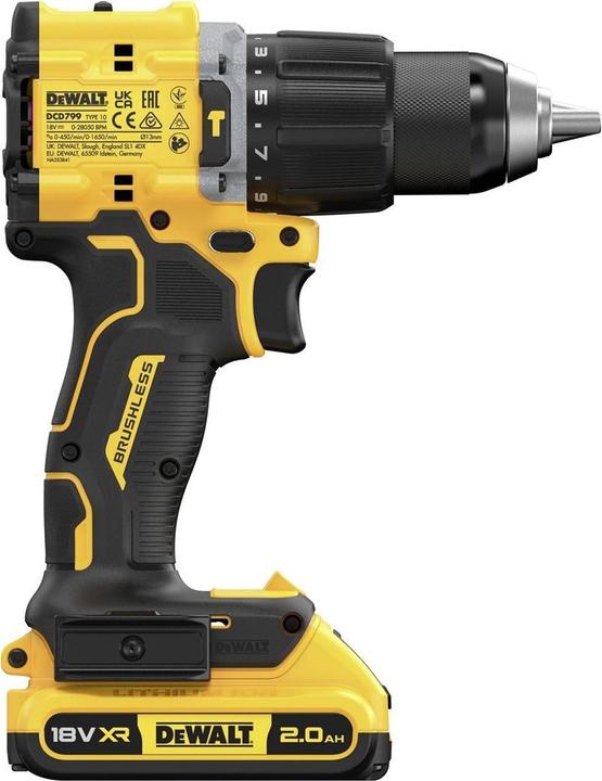 Actual product image DeWalt 18V Akku-Schlagbohrschrauber (bürstenlos), inkl. 2 x Akkus (18 Volt 2 Ah)