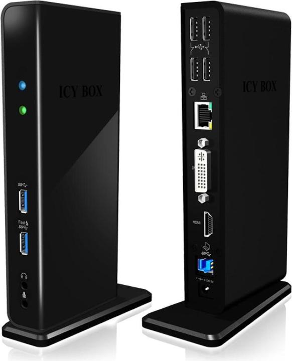 Image du produit Icy Box IB-DK2241AC - USB Type-A 3.0 Multi Dock (USB-B, 11 ports)