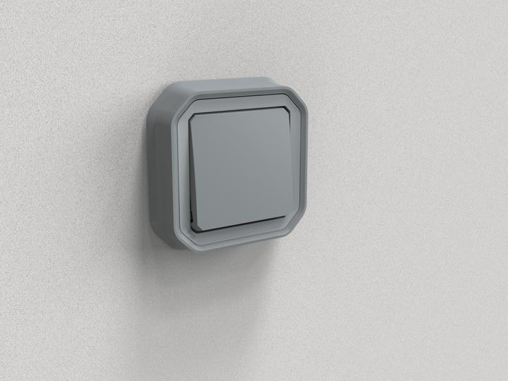 Actual product image Legrand Plexo New cover for damp-proof surface-mounted 1-gang changeover switch