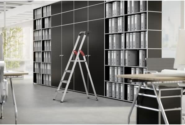 Image du produit Hailo Échelle ménagère en aluminium XXL (Échelle deux plans, 116 cm)
