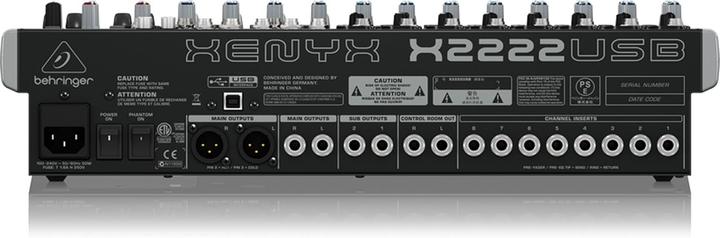 Image du produit Behringer Xenyx X2222USB (Studio et mixeur live)