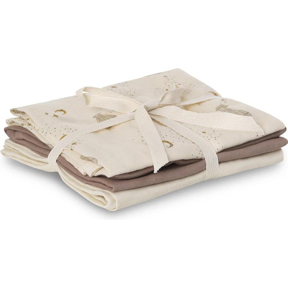 Thumbnail - That's mine, Pucktuch + Nuscheli, Bora Muslin Cloth 3-pack Dreamily