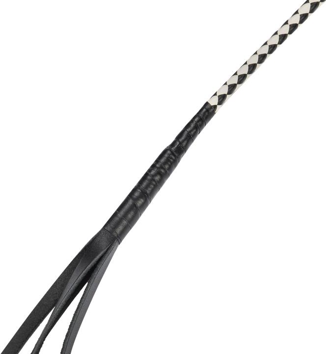 Productafbeelding Rise 120 cm Bullenpeitsche – Schwarz/Weiss