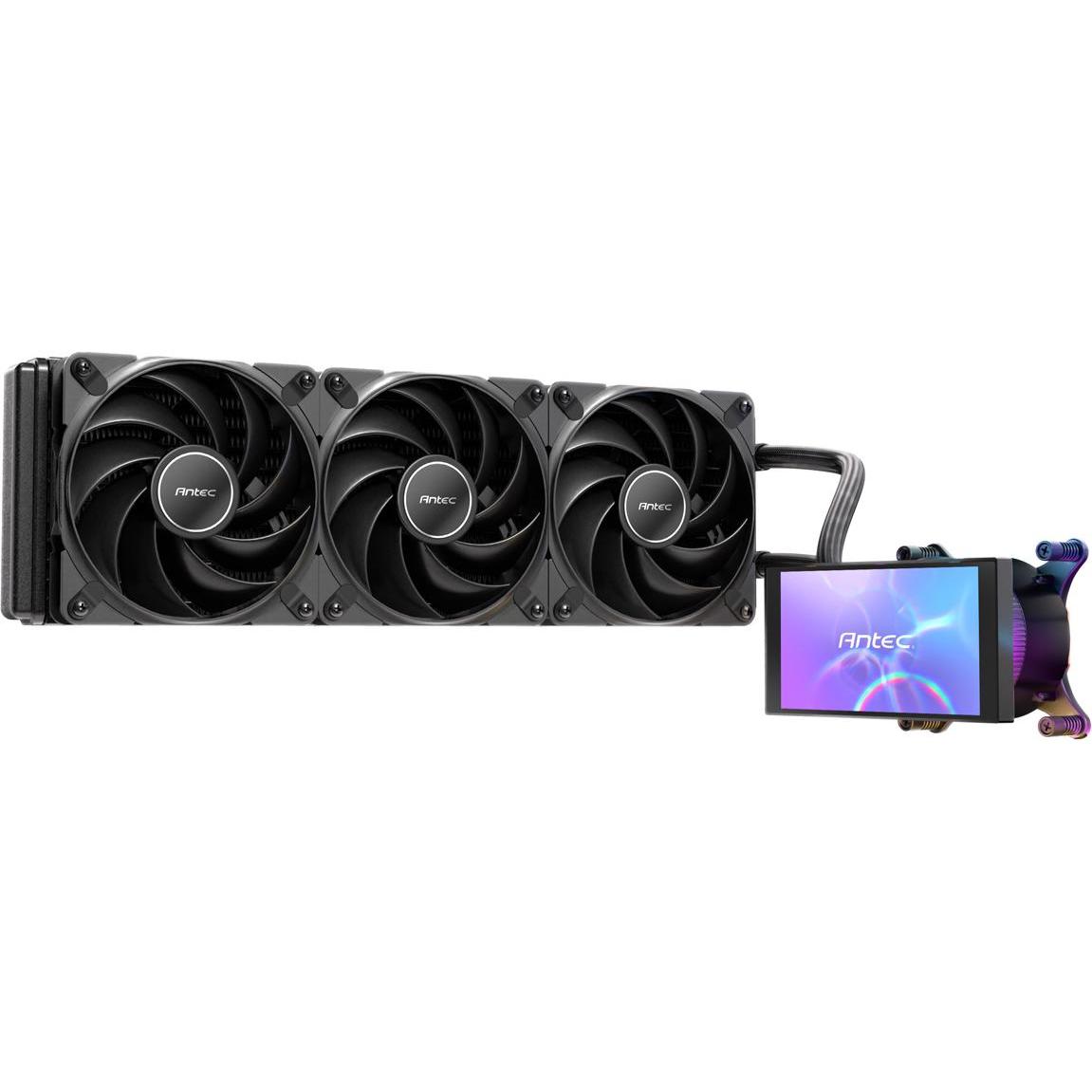 Antec Raffreddatore d'Acqua Vortex View 360, Raffreddamento ad acqua CPU, Nero