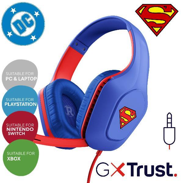 Produktbild Trust Gxt416sm Zirox Headset Superman (Kabelgebunden)