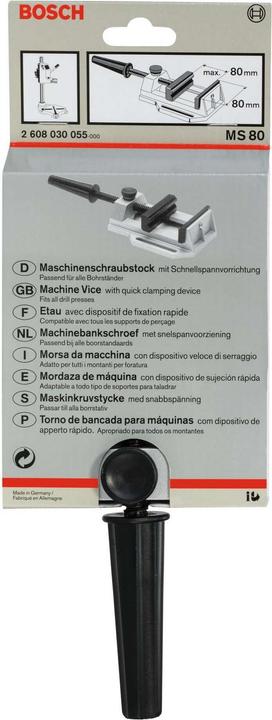 Produktbild Bosch Professional Zubehör Maschinenschraubstock MS 80, 95 mm, 80 mm, 80 mm (80 mm)