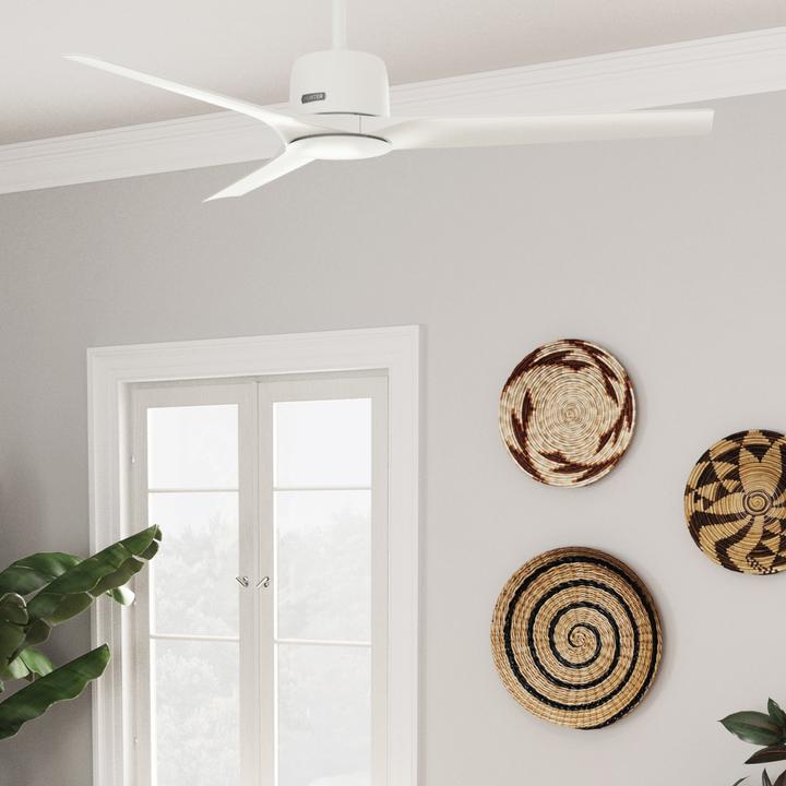 Produktbild Hunter Fans Deckenventilator Athens Weiss mit Fernbedienung (44 dB)