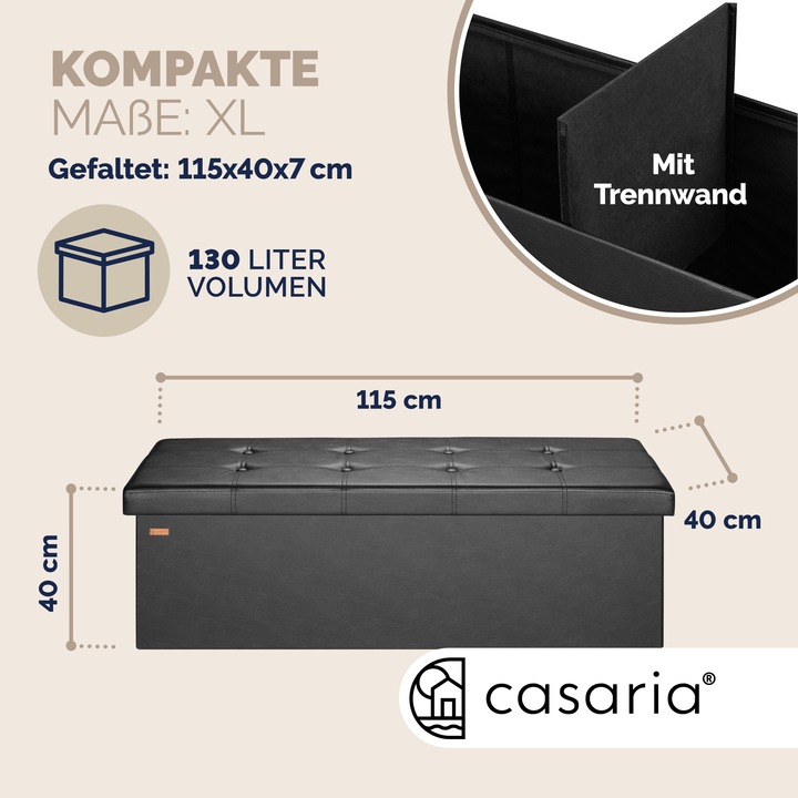 Immagine prodotto Casaria Sitztruhe (115 cm)