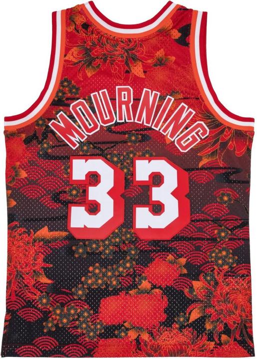 Actual product image Mitchell & Ness Swingman Mesh Jersey Miami Heat ASIAN Alonzo Mourning (S)