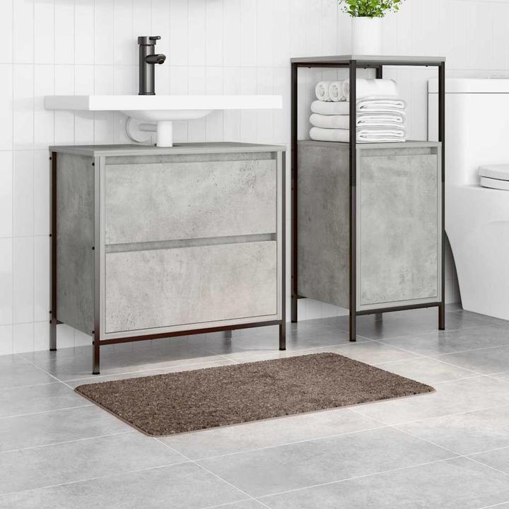 Produktbild vidaXL Rutschfeste Badezimmermatte (80 x 50 cm)